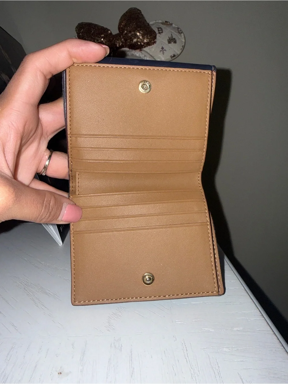 Coach Navy Small Morgan Wallet